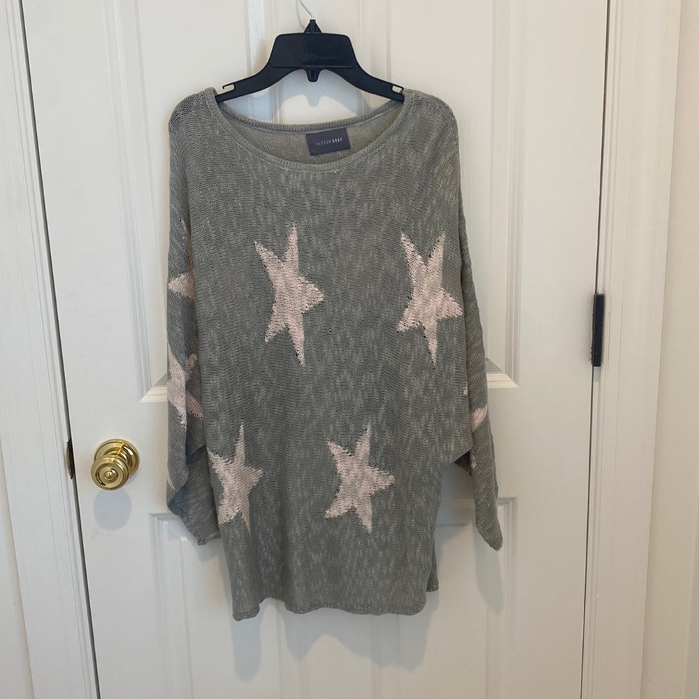 long light weight star sweater